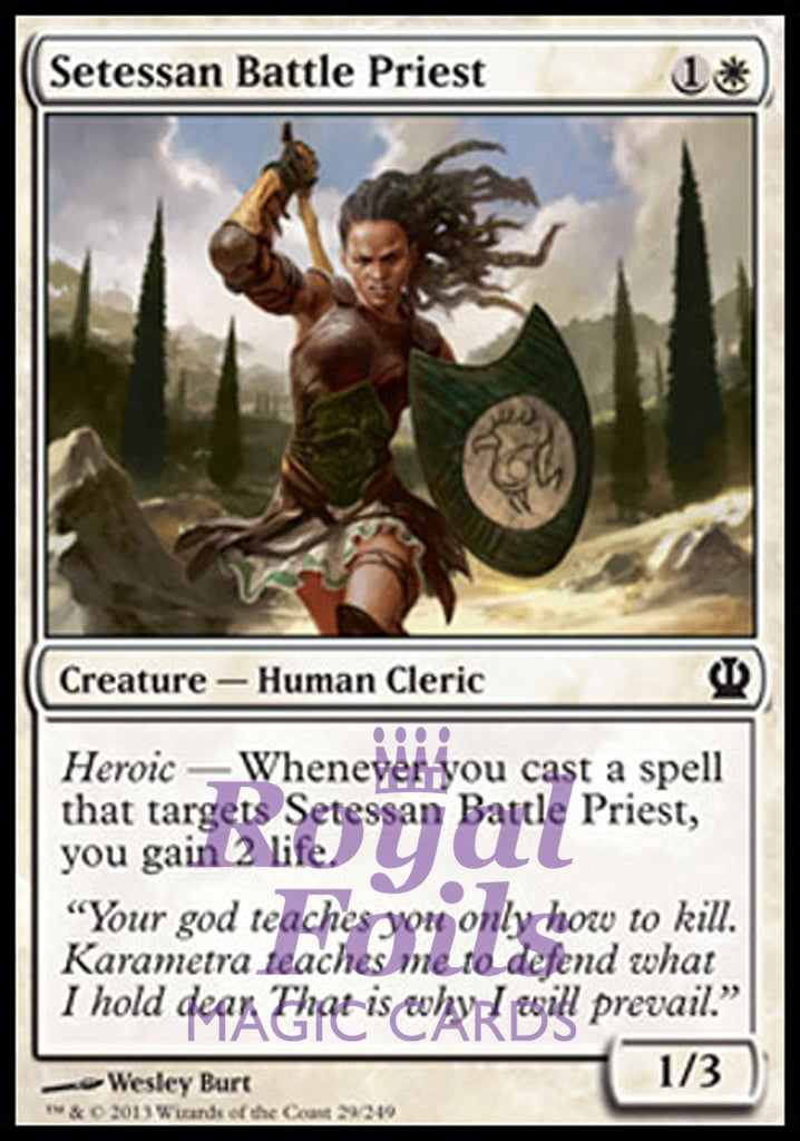 Setessan Battle Priest 4x FOIL THS MTG Theros Common MINT white Setessan Battle Priest 4x FOIL THS MTG Theros Common MINT white