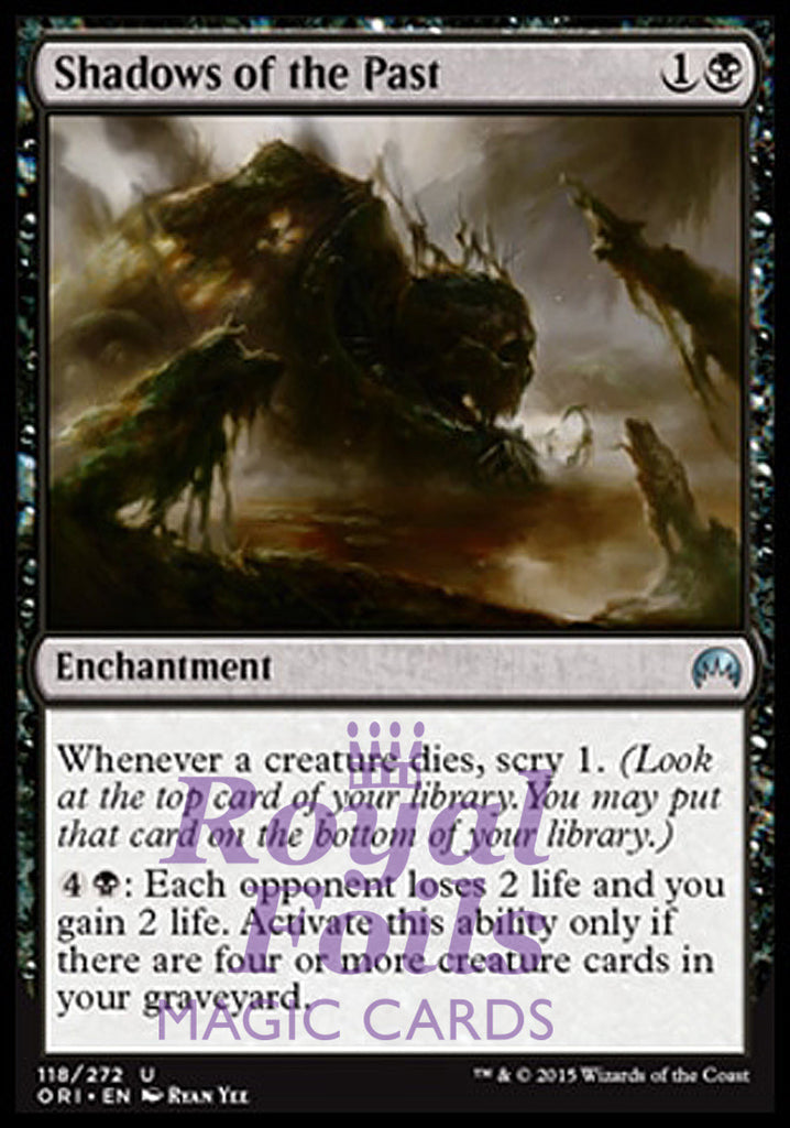 Shadows of the Past 1x FOIL ORI MTG Magic Origins Uncommon MINT black Shadows of the Past 1x FOIL ORI MTG Magic Origins Uncommon MINT black