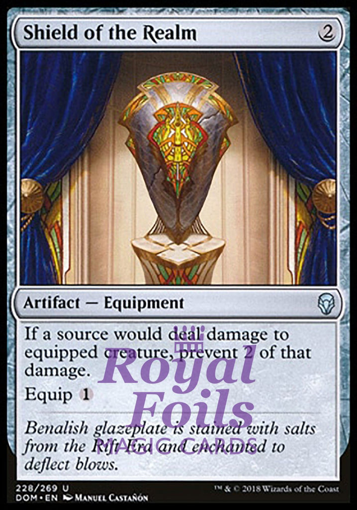 Shield of the Realm 2x FOIL DOM MTG Dominaria Uncommon MINT artifact Shield of the Realm 2x FOIL DOM MTG Dominaria Uncommon MINT artifact