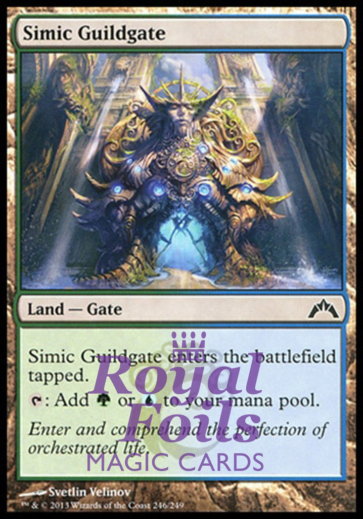 Simic Guildgate 1x FOIL GTC MTG Gatecrash Common MINT blue green land Simic Guildgate 1x FOIL GTC MTG Gatecrash Common MINT blue green land