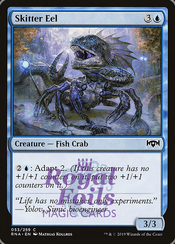 Skitter Eel 2x FOIL RNA MTG Ravnica Allegiance Common MINT blue Skitter Eel 2x FOIL RNA MTG Ravnica Allegiance Common MINT blue