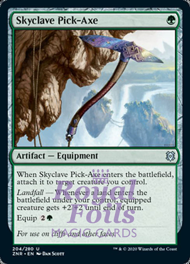 **4x FOIL Skyclave Pick-Axe** ZNR MTG Zendikar Rising Uncommon MINT artifact green **4x FOIL Skyclave Pick-Axe** ZNR MTG Zendikar Rising Uncommon MINT artifact green