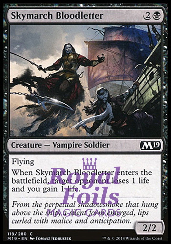Skymarch Bloodletter 4x FOIL M19 MTG Core Set 2019 Common MINT black Skymarch Bloodletter 4x FOIL M19 MTG Core Set 2019 Common MINT black
