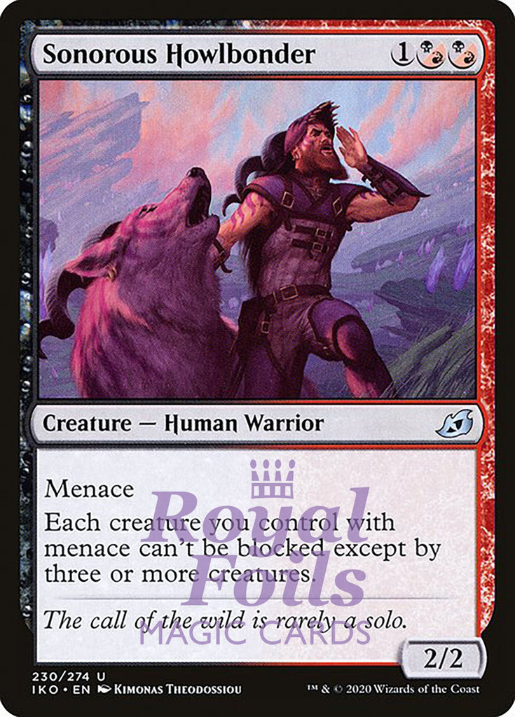 Sonorous Howlbonder 4x FOIL IKO MTG Ikoria Uncommon MINT black Sonorous Howlbonder 4x FOIL IKO MTG Ikoria Uncommon MINT black