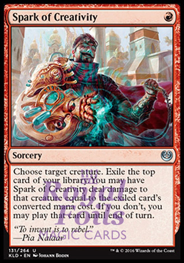 Spark of Creativity 2x FOIL KLD MTG Kaladesh Uncommon MINT red Spark of Creativity 2x FOIL KLD MTG Kaladesh Uncommon MINT red