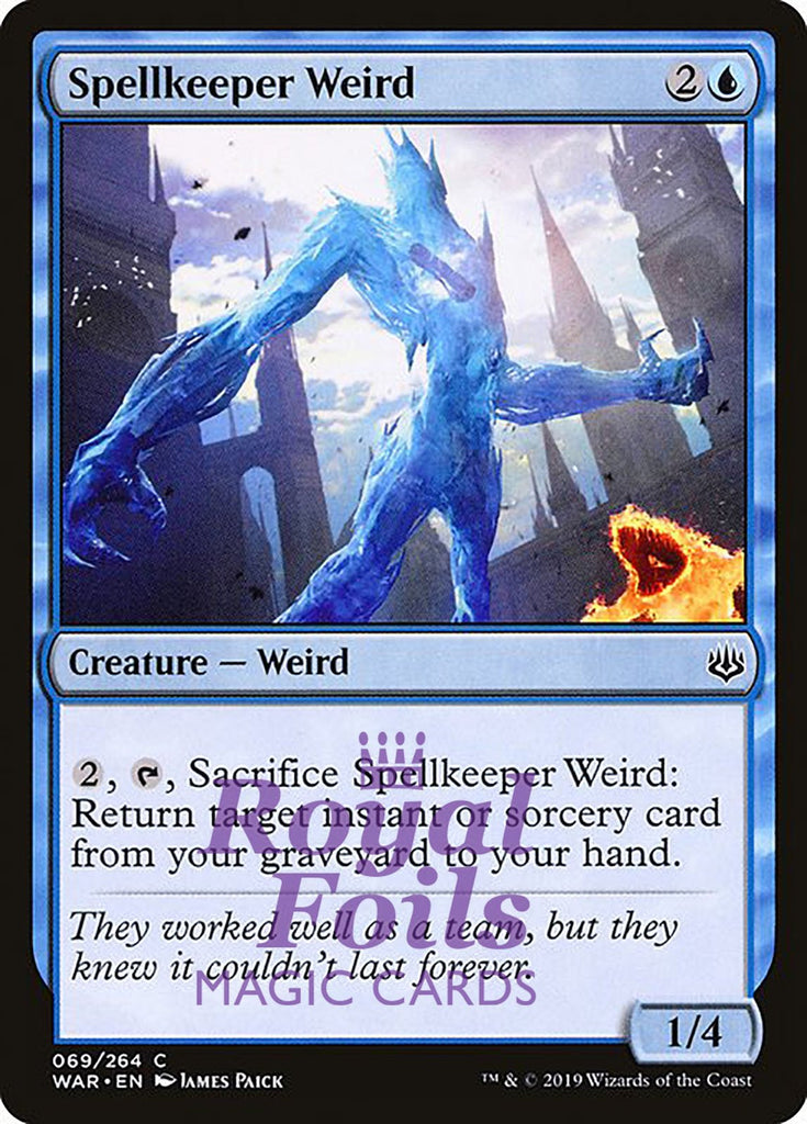 Spellkeeper Weird 3x FOIL WAR MTG War of the Spark Common MINT blue Spellkeeper Weird 3x FOIL WAR MTG War of the Spark Common MINT blue