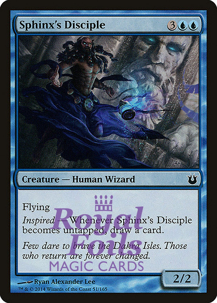 Sphinx's Disciple 4x FOIL BNG MTG Born of the Gods Common MINT blue Sphinx's Disciple 4x FOIL BNG MTG Born of the Gods Common MINT blue