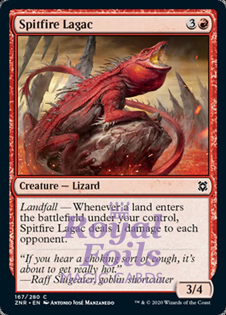 **4x FOIL Spitfire Lagac** ZNR MTG Zendikar Rising Common MINT red **4x FOIL Spitfire Lagac** ZNR MTG Zendikar Rising Common MINT red