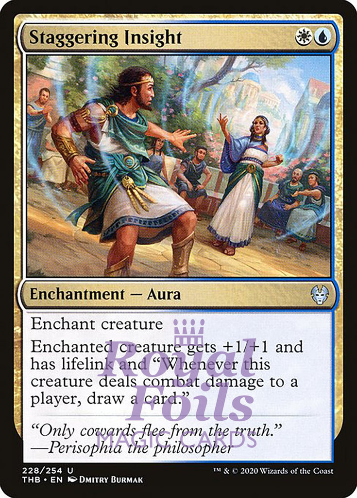 Staggering Insight 2x FOIL THB MTG Theros Beyond Death Uncommon MINT white blue Staggering Insight 2x FOIL THB MTG Theros Beyond Death Uncommon MINT white blue