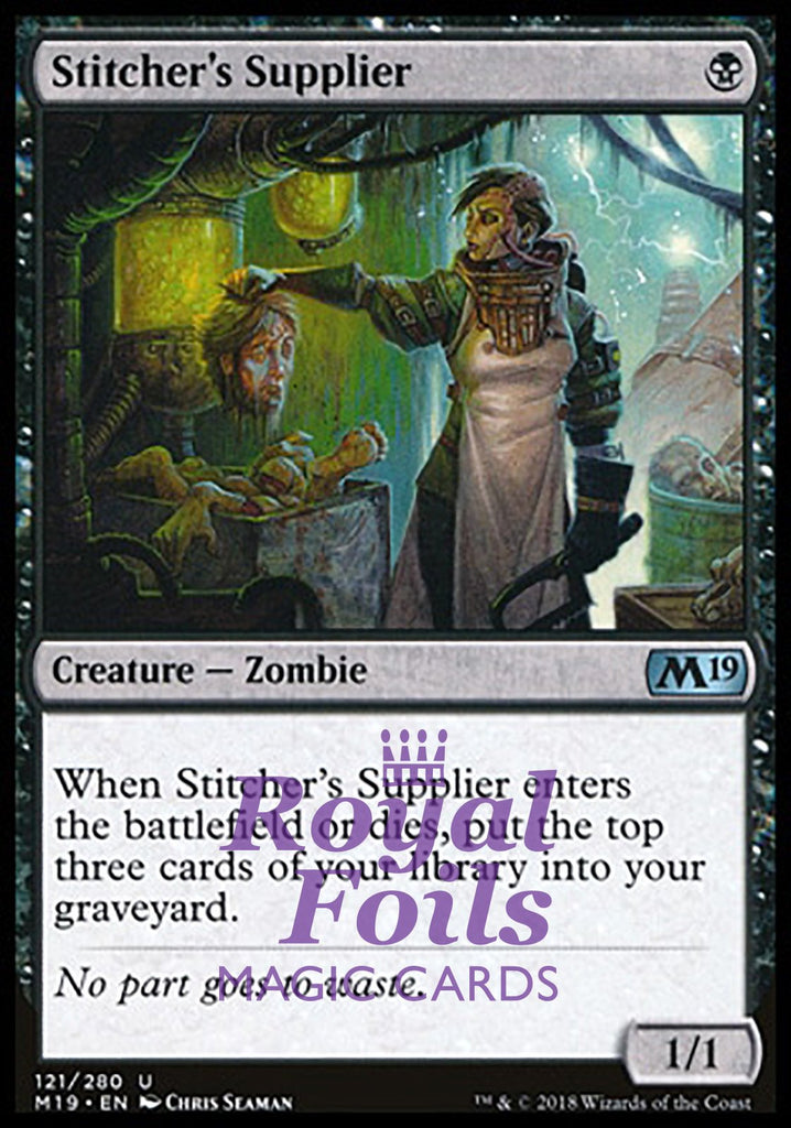 Stitcher's Supplier 1x FOIL M19 MTG Core Set 2019 Uncommon MINT black Stitcher's Supplier 1x FOIL M19 MTG Core Set 2019 Uncommon MINT black
