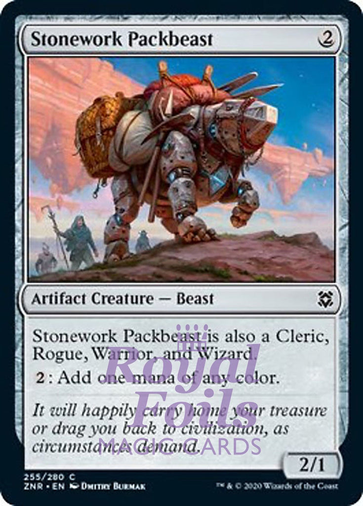 Stonework Packbeast 4x FOIL ZNR MTG Zendikar Rising Common MINT artifact Stonework Packbeast 4x FOIL ZNR MTG Zendikar Rising Common MINT artifact