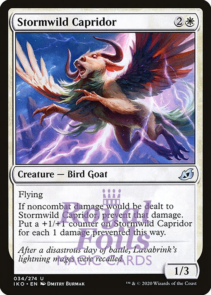 Stormwild Capridor 4x FOIL IKO MTG Ikoria Uncommon MINT white Stormwild Capridor 4x FOIL IKO MTG Ikoria Uncommon MINT white