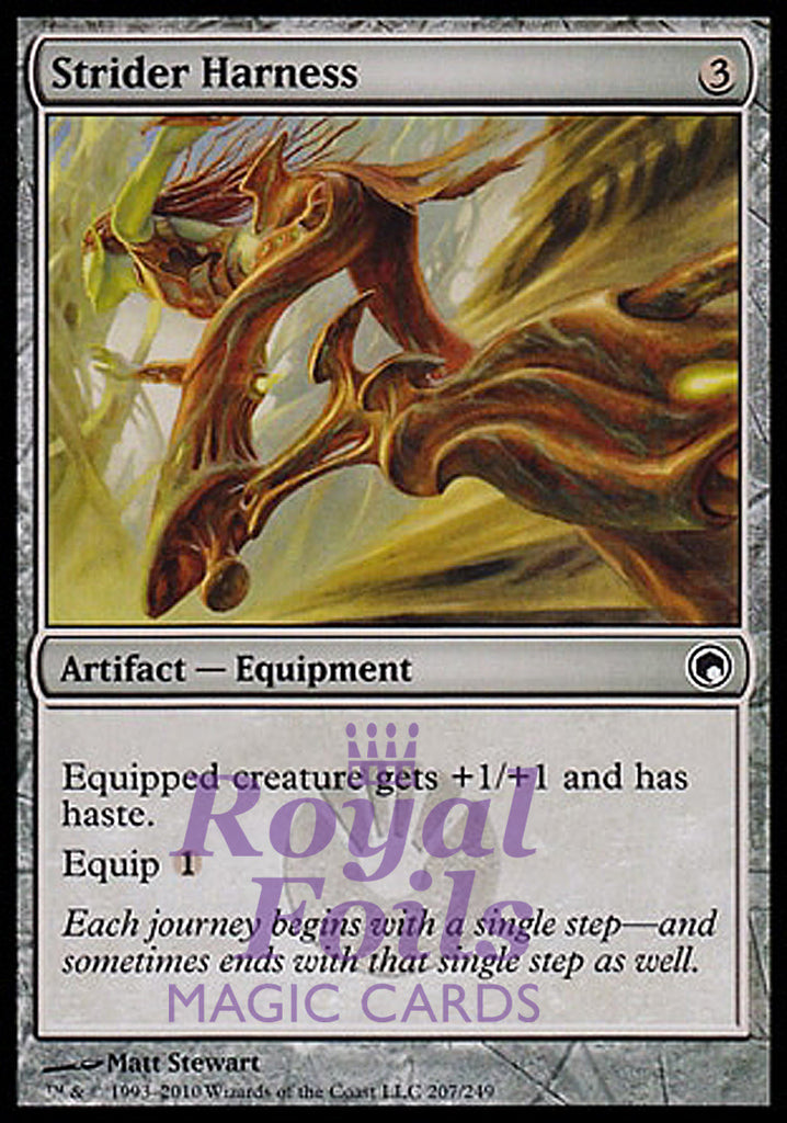 Strider Harness 4x FOIL SOM MTG Scars of Mirrodin Common MINT artifact Strider Harness 4x FOIL SOM MTG Scars of Mirrodin Common MINT artifact