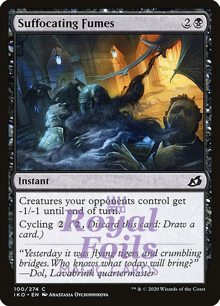Suffocating Fumes 4x FOIL IKO MTG Ikoria Common MINT black Suffocating Fumes 4x FOIL IKO MTG Ikoria Common MINT black