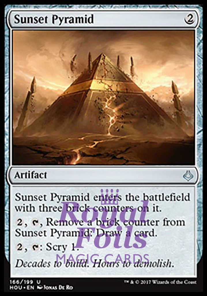 Sunset Pyramid 2x FOIL HOU MTG Hour of Devastation Uncommon MINT artifact Sunset Pyramid 2x FOIL HOU MTG Hour of Devastation Uncommon MINT artifact