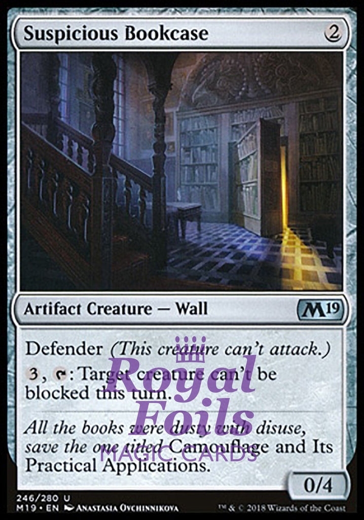 **2x FOIL Suspicious Bookcase** M19 MTG Core Set 2019 Uncommon MINT artifact **2x FOIL Suspicious Bookcase** M19 MTG Core Set 2019 Uncommon MINT artifact