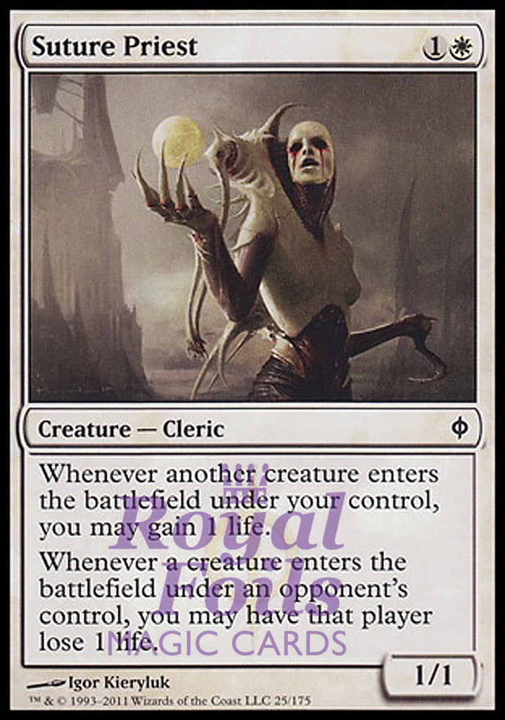 Suture Priest 1x FOIL NPH MTG New Phyrexia Common MINT white Suture Priest 1x FOIL NPH MTG New Phyrexia Common MINT white