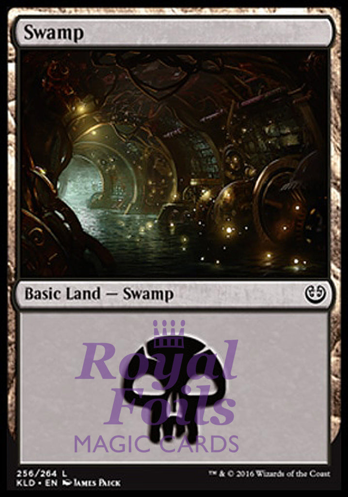 Swamp #256 4x FOIL KLD MTG Kaladesh Basic Land MINT black Swamp #256 4x FOIL KLD MTG Kaladesh Basic Land MINT black