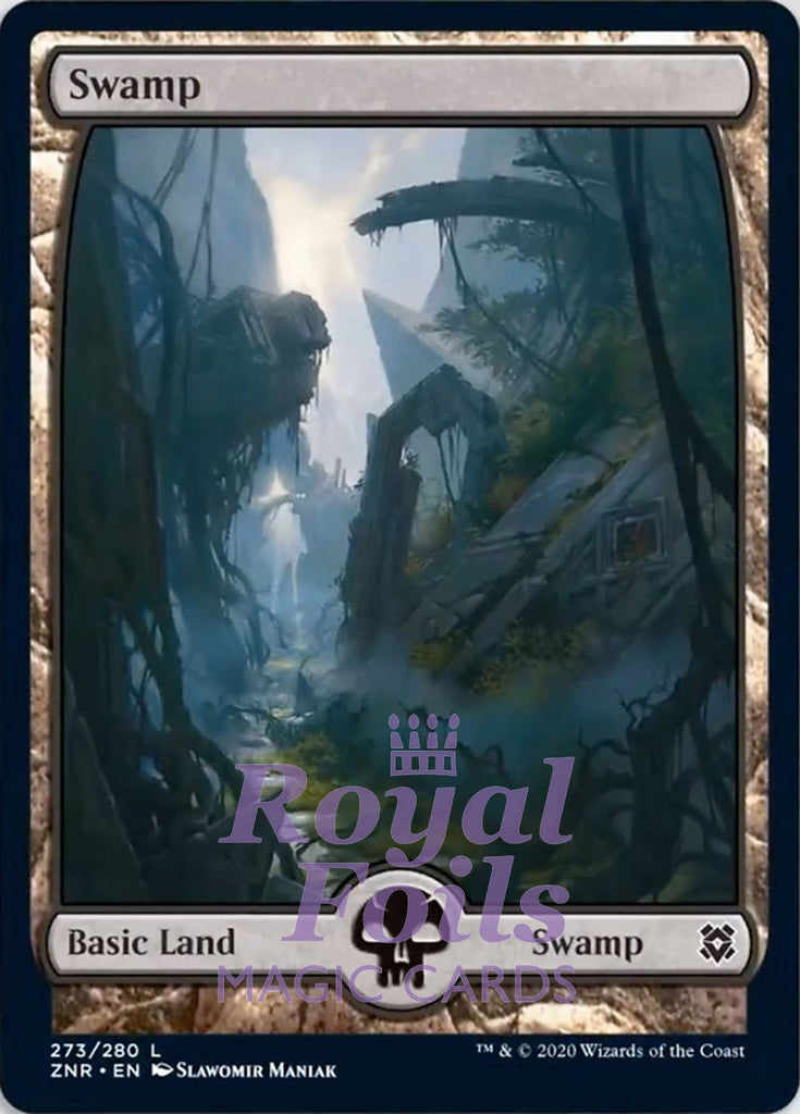 **2x FOIL Swamp #273 Full Art** ZNR MTG Zendikar Rising Basic Land MINT green **2x FOIL Swamp #273 Full Art** ZNR MTG Zendikar Rising Basic Land MINT green