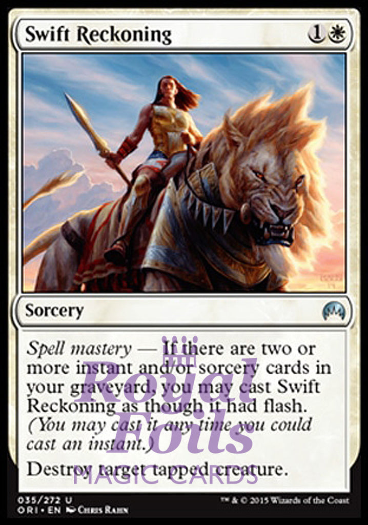 Swift Reckoning 2x FOIL ORI MTG Magic Origins Uncommon MINT white Swift Reckoning 2x FOIL ORI MTG Magic Origins Uncommon MINT white