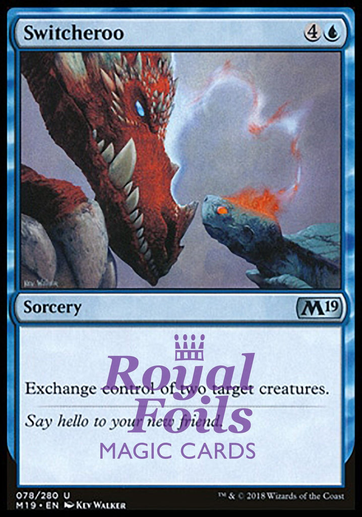 Switcheroo 2x FOIL M19 MTG Core Set 2019 Uncommon MINT blue Switcheroo 2x FOIL M19 MTG Core Set 2019 Uncommon MINT blue
