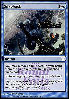 Snapback 1x FOIL TSP MTG Time Spiral Common MINT blue Snapback 1x FOIL TSP MTG Time Spiral Common MINT blue