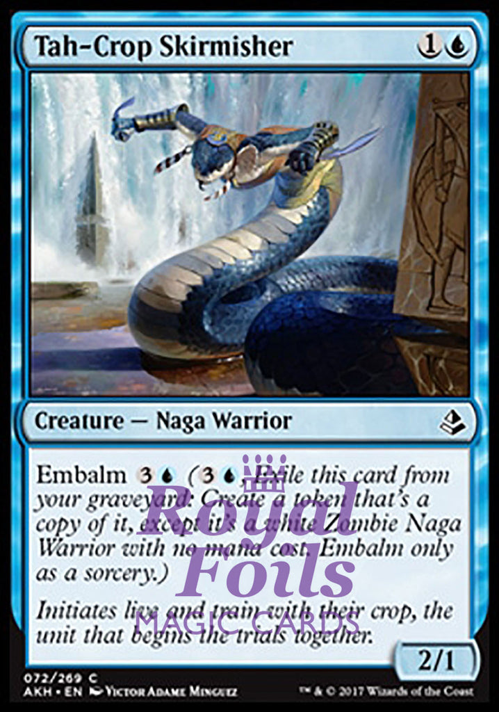 Tah-Crop Skirmisher 4x FOIL AKH MTG Amonkhet Common MINT blue Tah-Crop Skirmisher 4x FOIL AKH MTG Amonkhet Common MINT blue