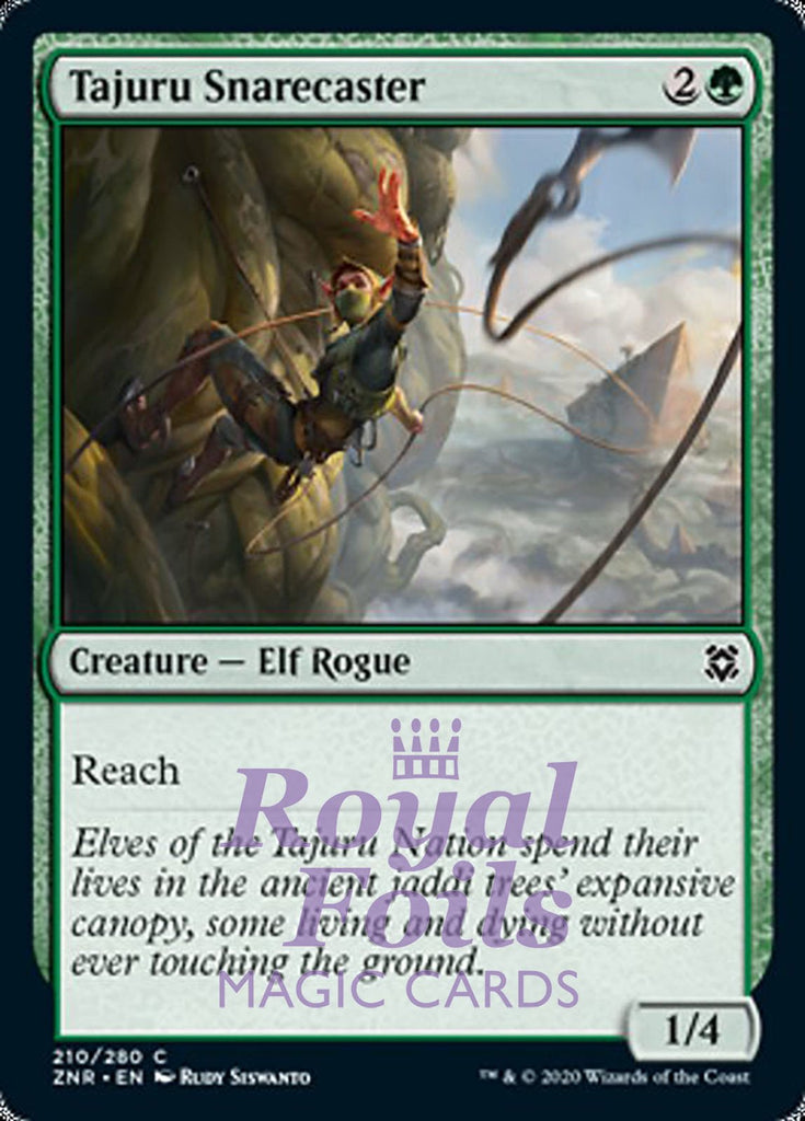 **4x FOIL Tajuru Snarecaster** ZNR MTG Zendikar Rising Common MINT green **4x FOIL Tajuru Snarecaster** ZNR MTG Zendikar Rising Common MINT green
