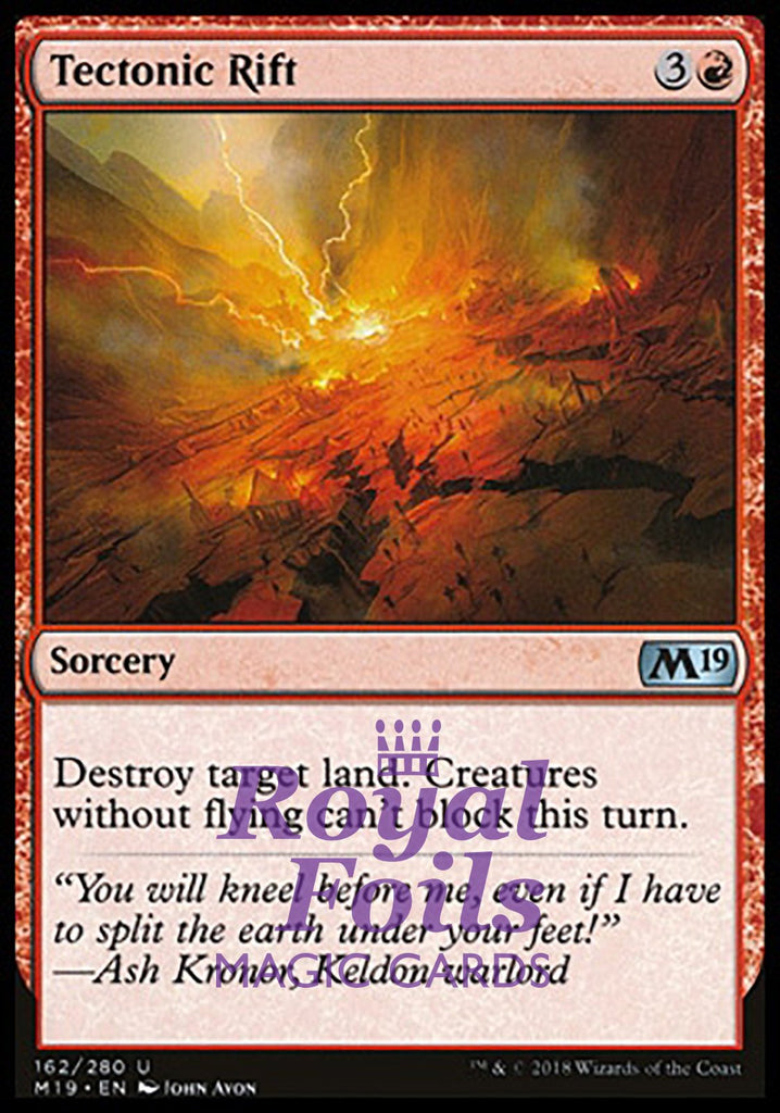 Tectonic Rift 4x FOIL M19 MTG Core Set 2019 Uncommon MINT red Tectonic Rift 4x FOIL M19 MTG Core Set 2019 Uncommon MINT red