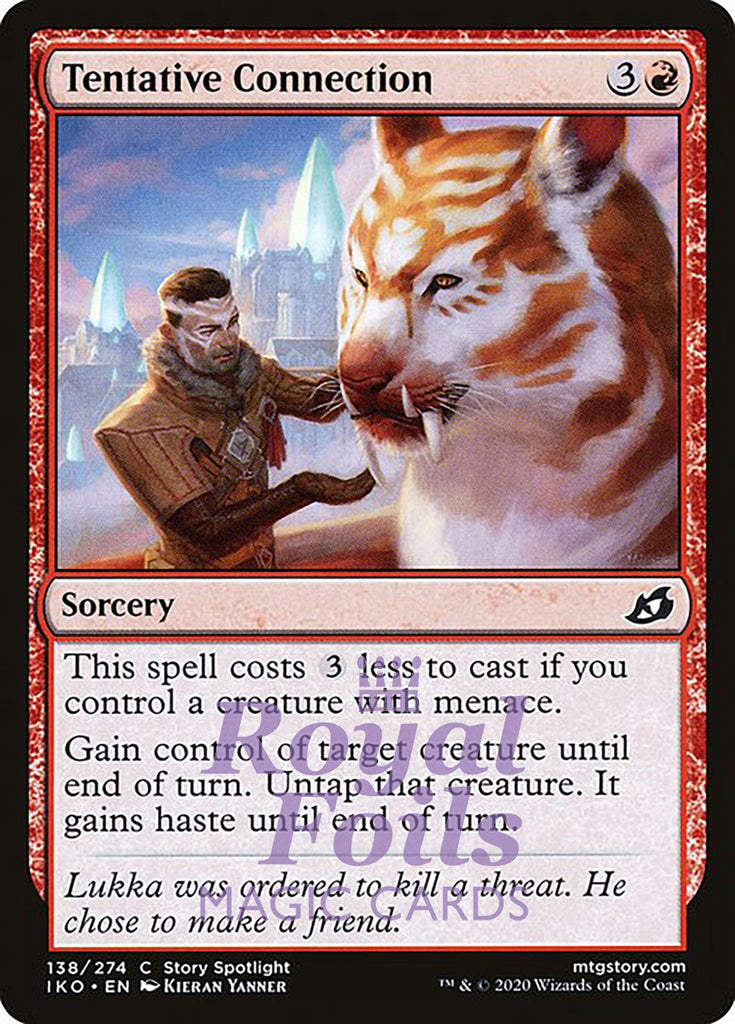 Tentative Connection 4x FOIL IKO MTG Ikoria Common MINT red Tentative Connection 4x FOIL IKO MTG Ikoria Common MINT red