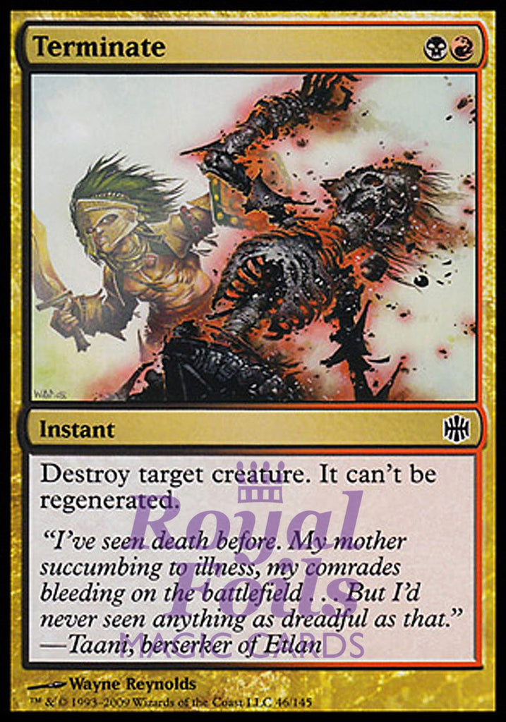 Terminate 1x FOIL ARB MTG Alara Reborn Common NM black red Terminate 1x FOIL ARB MTG Alara Reborn Common NM black red