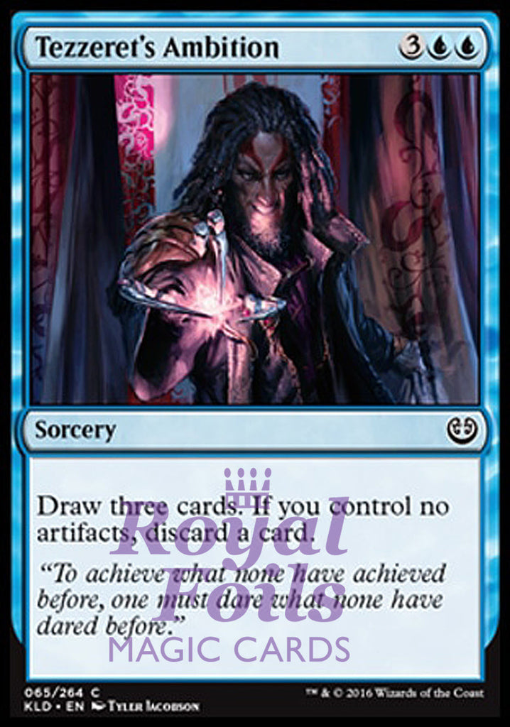 Tezzeret's Ambition 4x FOIL KLD MTG Kaladesh Common MINT blue Tezzeret's Ambition 4x FOIL KLD MTG Kaladesh Common MINT blue