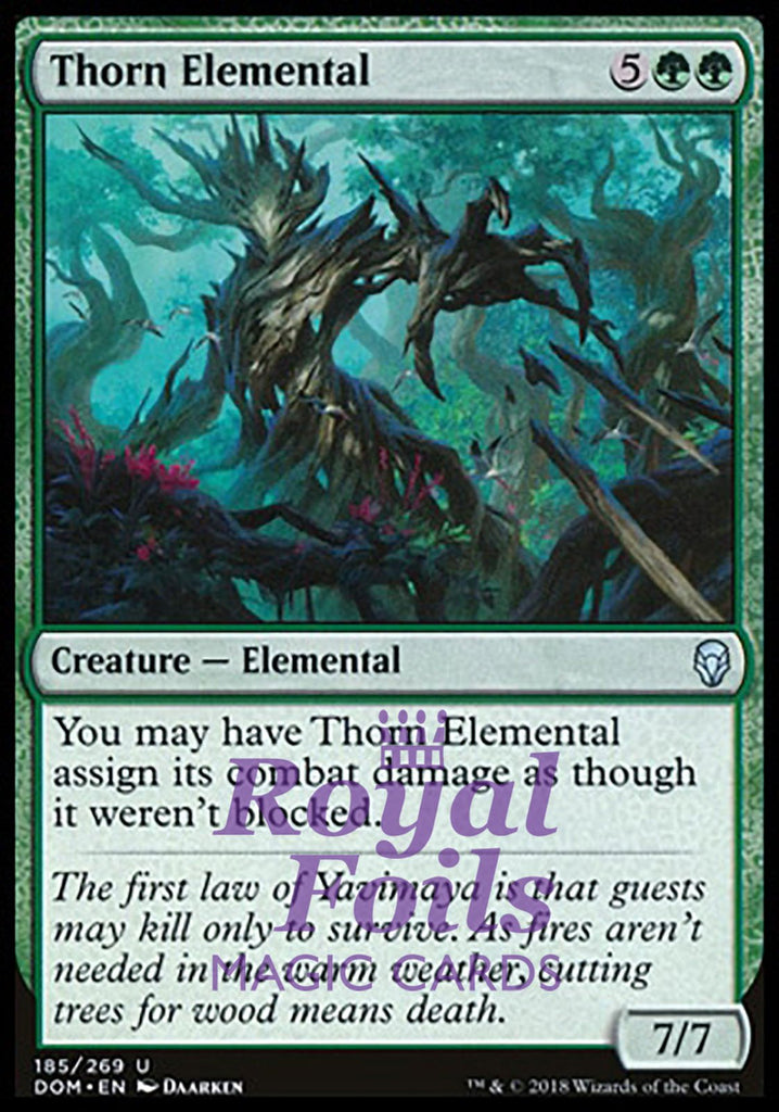 Thorn Elemental 2x FOIL DOM MTG Dominaria Uncommon MINT green Thorn Elemental 2x FOIL DOM MTG Dominaria Uncommon MINT green