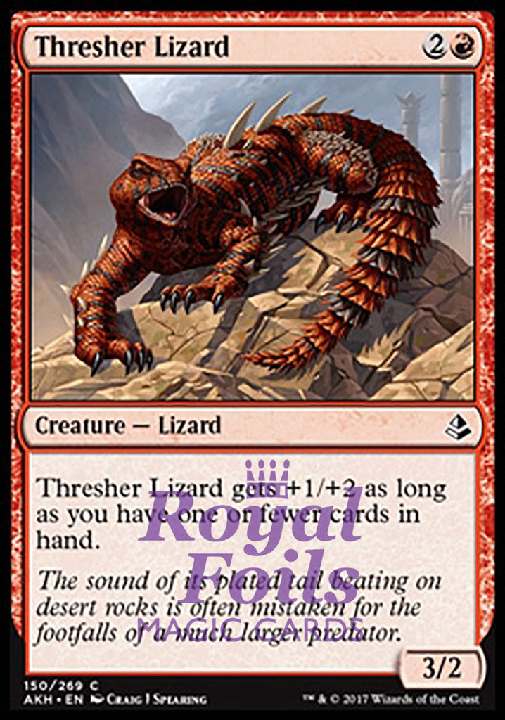 Thresher Lizard 4x FOIL AKH MTG Amonkhet Common MINT red Thresher Lizard 4x FOIL AKH MTG Amonkhet Common MINT red
