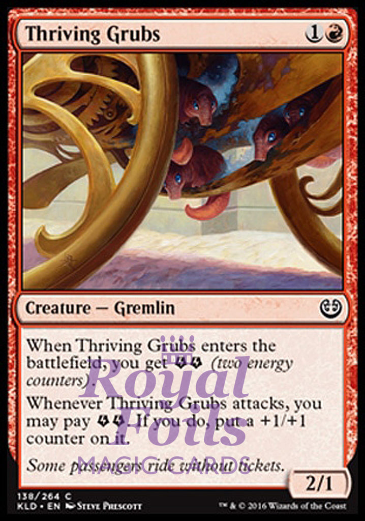 Thriving Grubs 4x FOIL KLD MTG Kaladesh Common MINT red Thriving Grubs 4x FOIL KLD MTG Kaladesh Common MINT red