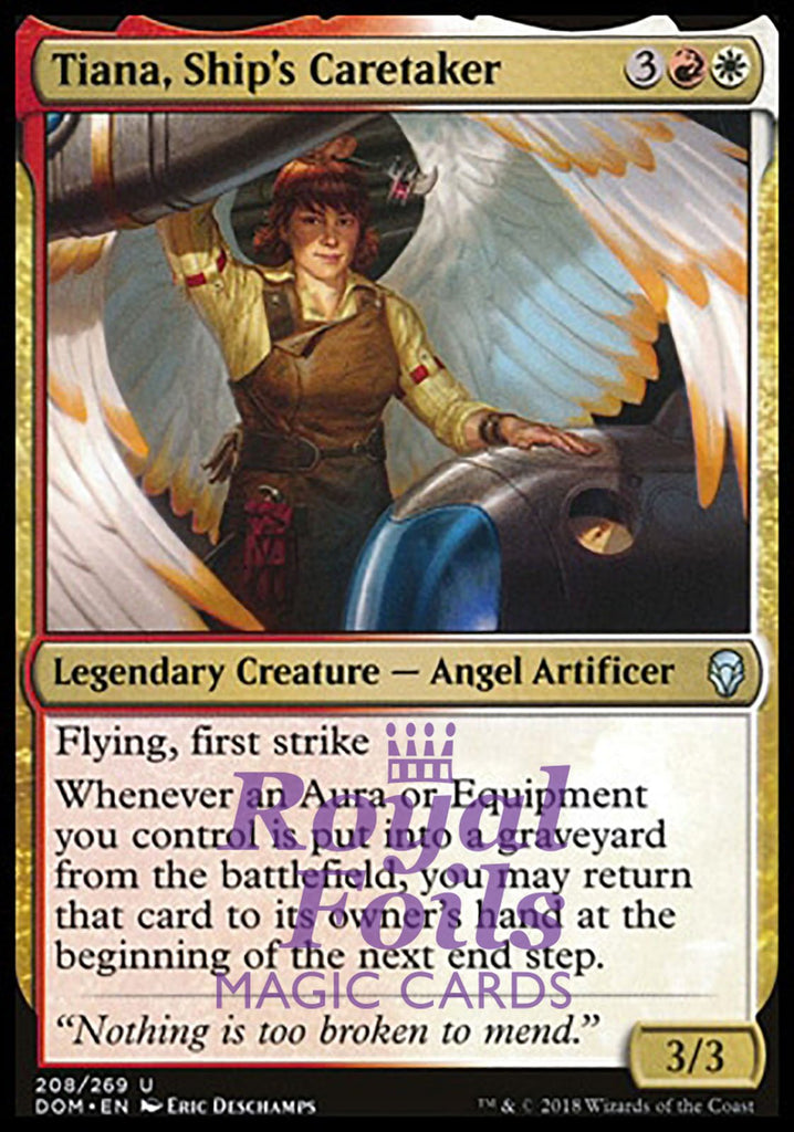Tiana, Ship's Caretaker 1x FOIL DOM MTG Dominaria Uncommon MINT red white Tiana, Ship's Caretaker 1x FOIL DOM MTG Dominaria Uncommon MINT red white