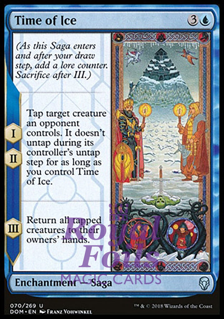 Time of Ice 1x FOIL DOM MTG Dominaria Uncommon MINT blue Time of Ice 1x FOIL DOM MTG Dominaria Uncommon MINT blue