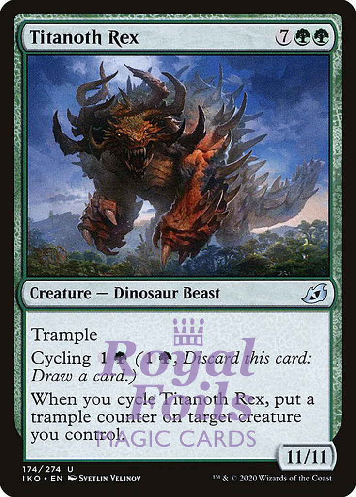 Titanoth Rex 1x FOIL IKO MTG Ikoria Uncommon MINT green Titanoth Rex 1x FOIL IKO MTG Ikoria Uncommon MINT green
