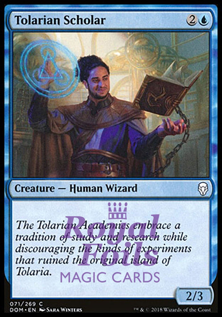 Tolarian Scholar 4x FOIL DOM MTG Dominaria Common MINT blue Tolarian Scholar 4x FOIL DOM MTG Dominaria Common MINT blue