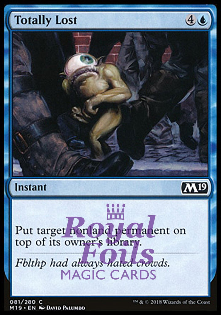 **4x FOIL Totally Lost** M19 MTG Core Set 2019 Common MINT blue **4x FOIL Totally Lost** M19 MTG Core Set 2019 Common MINT blue