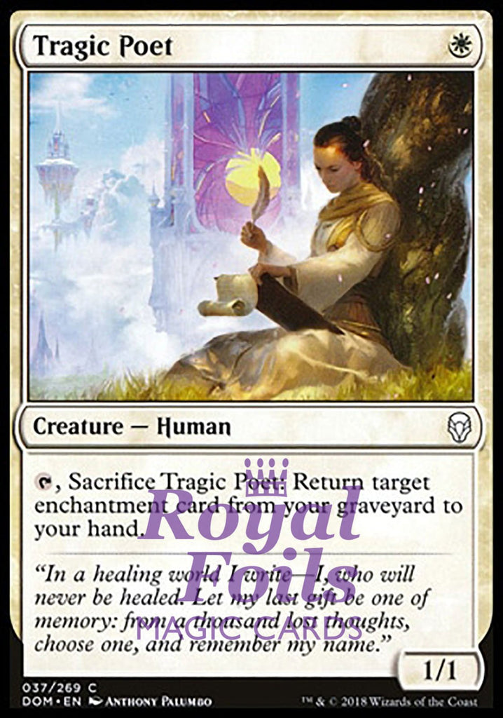 Tragic Poet 4x FOIL DOM MTG Dominaria Common MINT white Tragic Poet 4x FOIL DOM MTG Dominaria Common MINT white