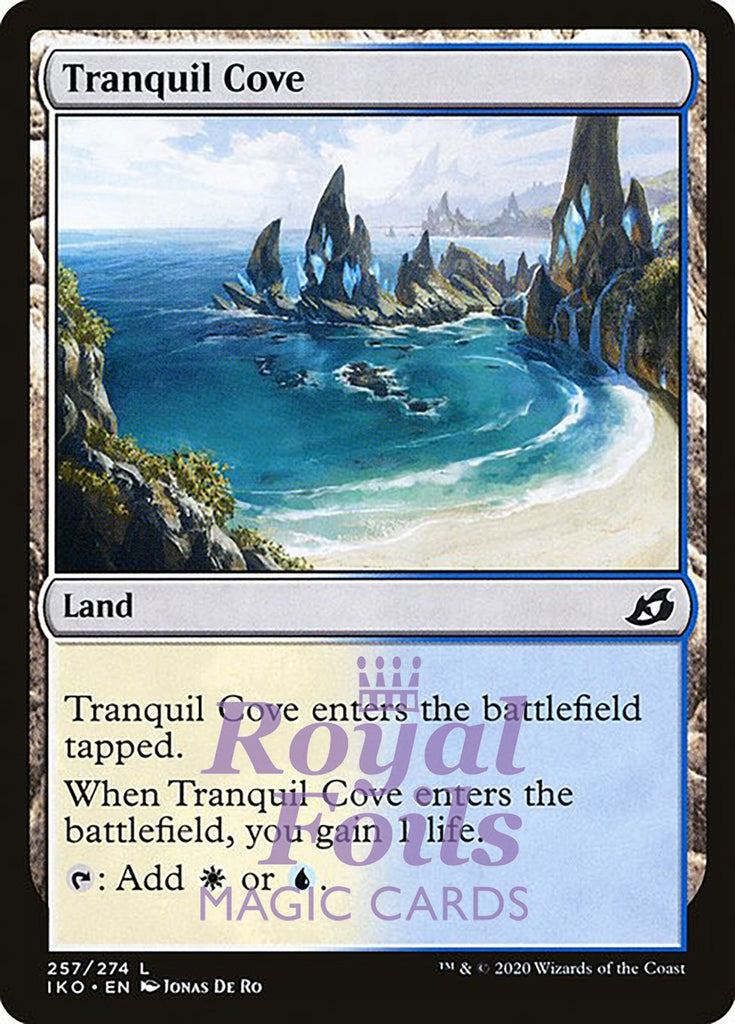 Tranquil Cove 4x FOIL IKO MTG Ikoria Common MINT white blue Tranquil Cove 4x FOIL IKO MTG Ikoria Common MINT white blue