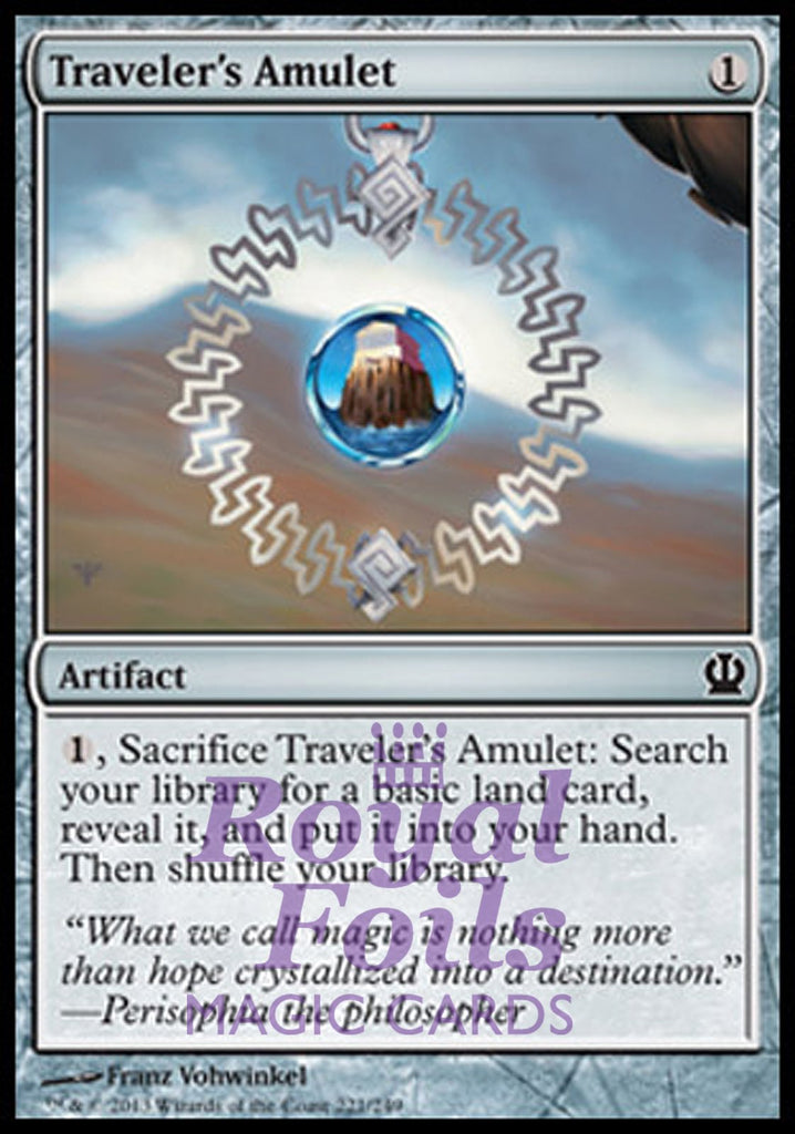 Traveler's Amulet 4x FOIL THS MTG Theros Common MINT artifact Traveler's Amulet 4x FOIL THS MTG Theros Common MINT artifact