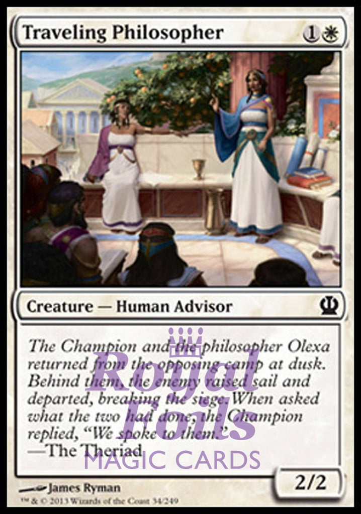 Traveling Philosopher 4x FOIL THS MTG Theros Common MINT white Traveling Philosopher 4x FOIL THS MTG Theros Common MINT white