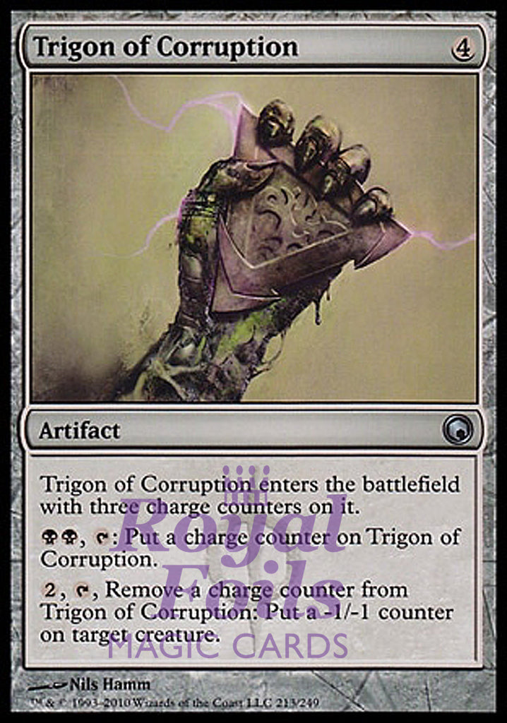 Trigon of Corruption 2x FOIL SOM MTG Scars of Mirrodin Uncommon MINT black artifact Trigon of Corruption 2x FOIL SOM MTG Scars of Mirrodin Uncommon MINT black artifact