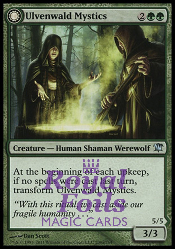 Ulvenwald Mystics // Ulvenwald Primordials 2x FOIL ISD MTG Innistrad Uncommon MINT green Ulvenwald Mystics // Ulvenwald Primordials 2x FOIL ISD MTG Innistrad Uncommon MINT green