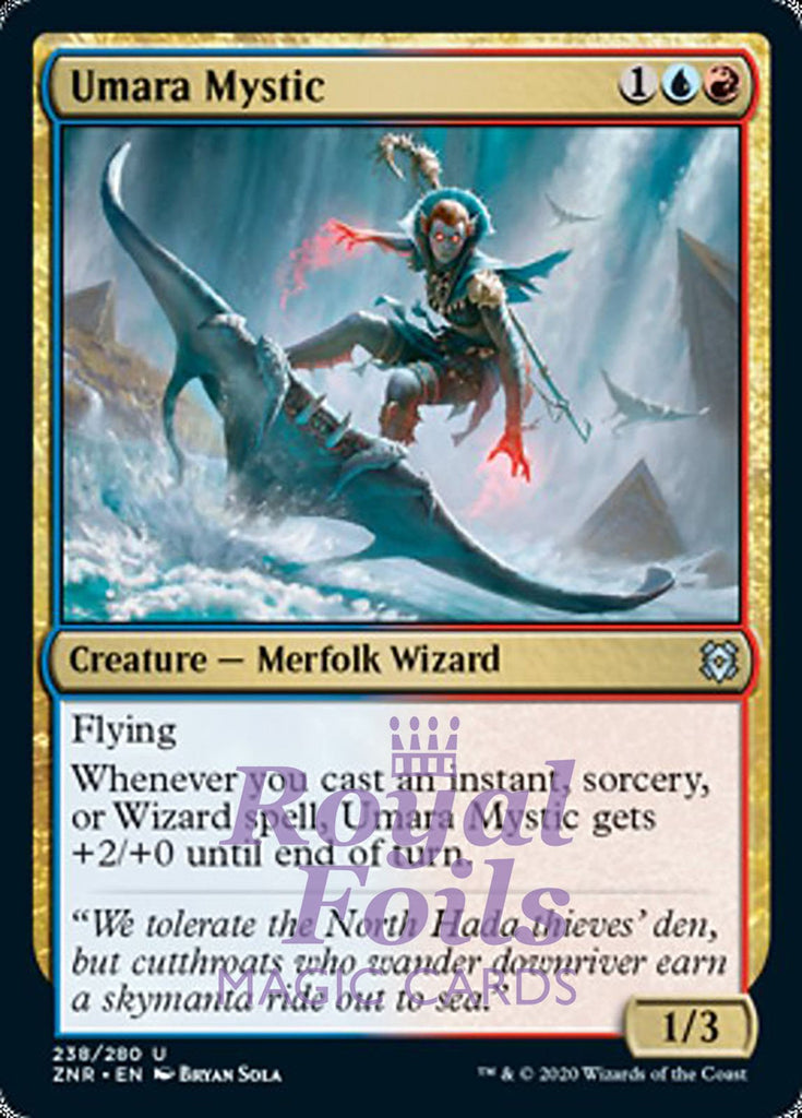 **4x FOIL Umara Mystic** ZNR MTG Zendikar Rising Uncommon MINT red blue **4x FOIL Umara Mystic** ZNR MTG Zendikar Rising Uncommon MINT red blue