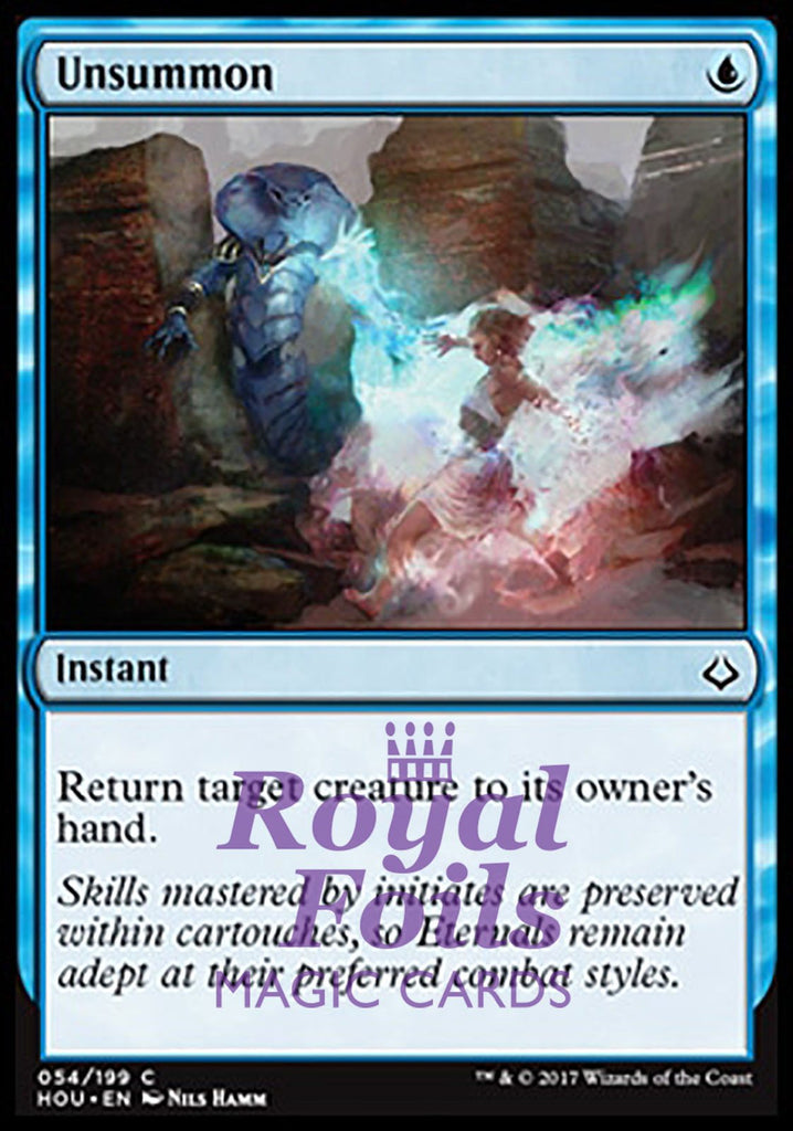 Unsummon 4x FOIL HOU MTG Hour of Devastation Common MINT blue Unsummon 4x FOIL HOU MTG Hour of Devastation Common MINT blue