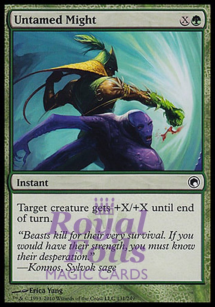Untamed Might 4x FOIL SOM MTG Scars of Mirrodin Common MINT green Untamed Might 4x FOIL SOM MTG Scars of Mirrodin Common MINT green