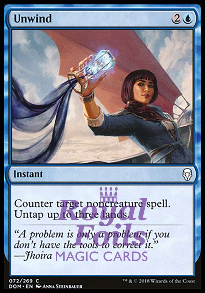 **1x FOIL Unwind** DOM MTG Dominaria Common MINT blue **1x FOIL Unwind** DOM MTG Dominaria Common MINT blue